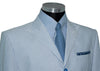 Gordon Waller Peak Lapel Sky Stripe Summer Suit