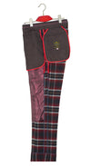 Weller Red and Navy Tartan Check 4 Button Mod Suit