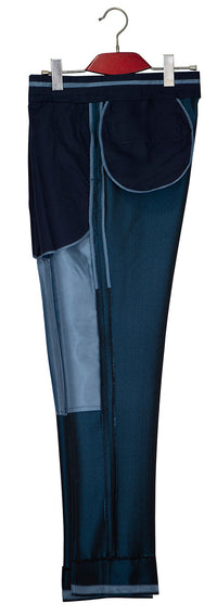 1960's Mod Style Teal Tonic Mod Trouser