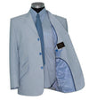 Gordon Waller Peak Lapel Sky Stripe Summer Suit